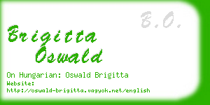 brigitta oswald business card